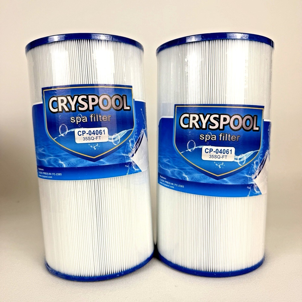 (2) CRYSPOOL Spa & Pool Filter CP-04061 Replaces FC-2385 C-4335 PRB35-IN R173431